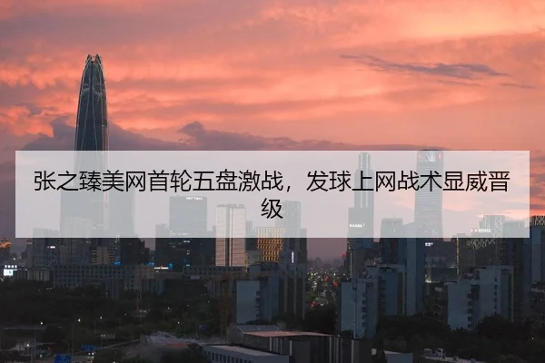 张之臻美网首轮五盘激战，发球上网战术显威晋级