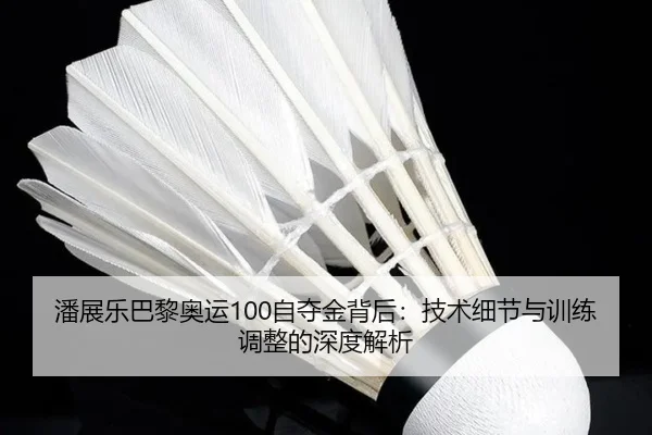 潘展乐巴黎奥运100自夺金背后：技术细节与训练调整的深度解析